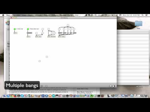Max/MSP - bang object