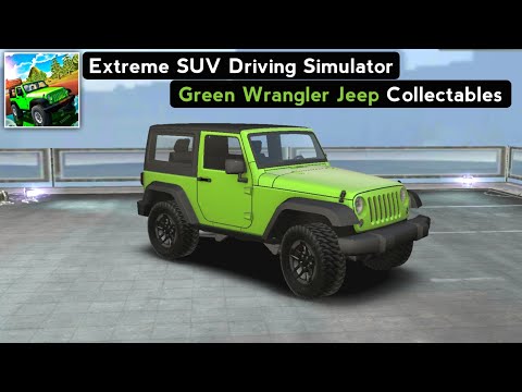 Extreme SUV Driving Simulator Green Wrangler Jeep Collectibles 2020 - Android Gameplay