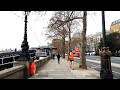 London Walking Tour 4K Walking Victoria Embankment Road To Big Ben City Of Westminster