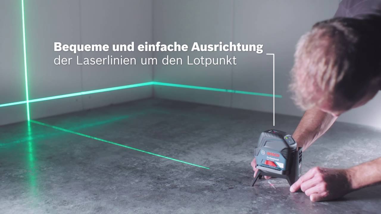 Bosch Professional Laser à lignes GLL 2-15 G + BT150 trépied 15 m
