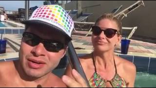POOL CHIT CHAT 9-25-16 Jorge Estevez and Martha Sugalski and her triplets.