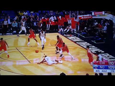 Pelicans Jordan Crawford breaks his own ankles Shaqtin a fool