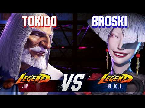 SF6 ▰ TOKIDO (JP) vs BROSKI (A.K.I.) ▰ High Level Gameplay
