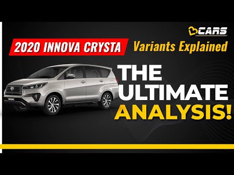 2020 Innova Crysta Facelift Variants Explained | G, G Plus, GX, VX, ZX | The Ultimate Analysis