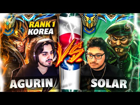 RANK 1 Gangplank FACES OFF against The Rank 1 AGURIN In Korea...
