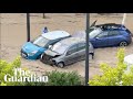 Spain: severe floods sweep cars away after torrential rain
