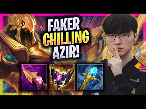 FAKER CHILLING WITH AZIR! - T1 Faker Plays Azir MID vs Orianna!