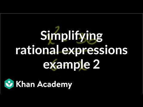 Simplifying Rational Expressions 3