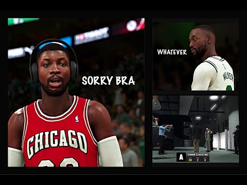 NBA 2K20 MY CAREER MODE EP.100 WORLD CHAMPS SEASON 2021 BULLS VS CELETICS INTENSE BATTLE WITH KEMBA