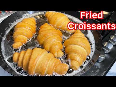 How To Make FRIED CROISSANTS / Easy And Delicious