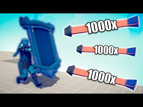 SUBZERO MIRROR SHIELD vs 1000x OVERPOWERED UNITS - TABS | Totally Accurate Battle Simulator 2023