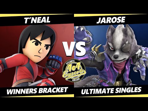 4o4 Smash Night 68 - T'Neal (Mii Brawler) Vs. Jarose (Wolf) SSBU Ultimate Tournament