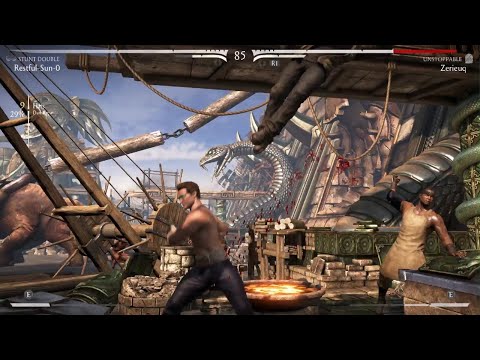 Stunt double Johnny Cage is to slept on