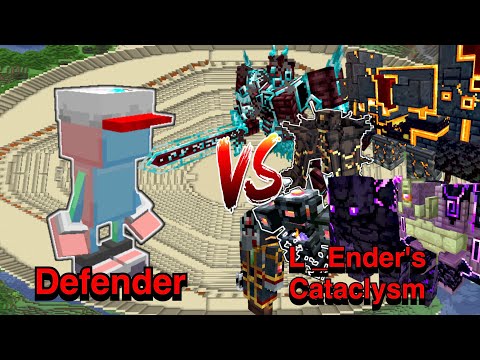 100 Hundred Plus - Minecraft |Mobs Battle|Defender (Yellowbross's Extras) VS L_Ender 's Cataclysm