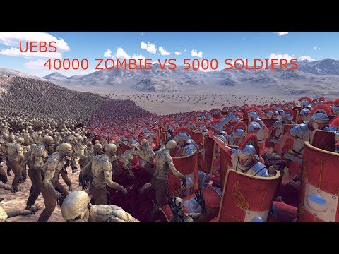 Ultimate epic battle simulator № 40000 zombie vs 5000 soldiers
