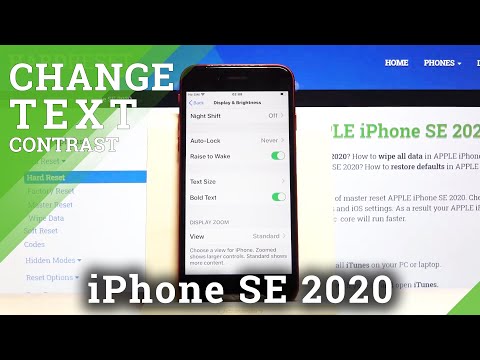 How to Turn On High Contrast Text in iPhone SE 2020 – Customize Display