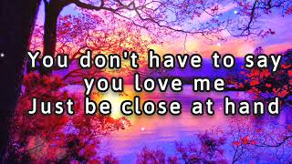 You Don&#39;t Have to Say You Love Me- Elvis Presley Lyrics