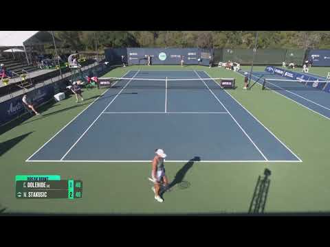 Caroline Dolehide [4] (USA) vs Marina Stakusic (CAN) // 1-6 4-6 // W125 Austin // 1st Round