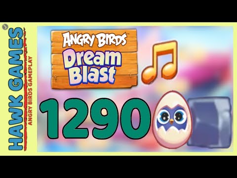 Angry Birds Dream Blast Level 1290 - Walkthrough, No Boosters