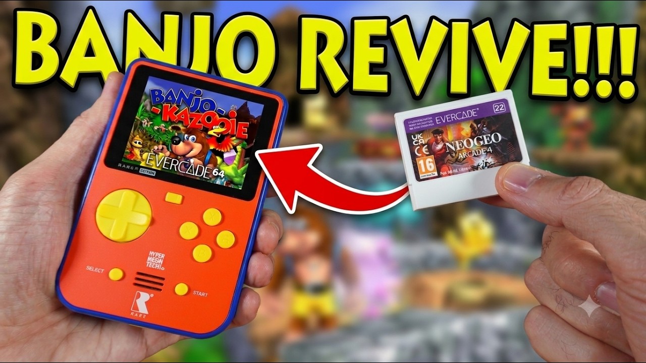 Banjo-Kazooie REVIVE en 2026 gracias a EVERCADE