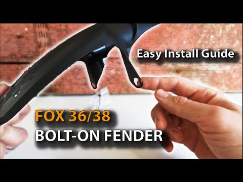 EASIEST Install Guide 2022 Fox 36/38 Bolt-On MUDGUARD