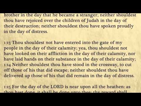 31 - Obadiah - King James Bible, Old Testament (Audio Book)