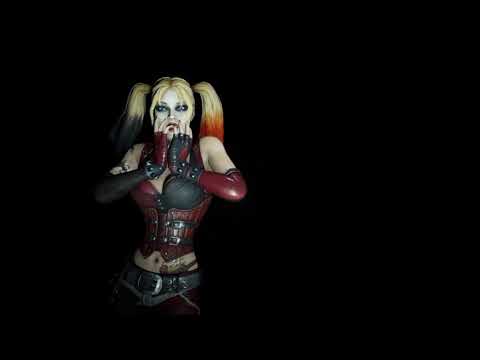 Complete Batman Arkhamverse Harley Quinn game over screens.