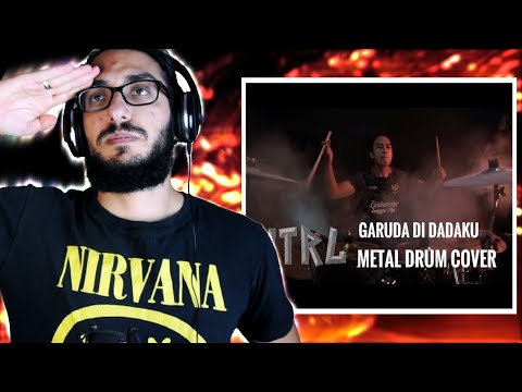 RAISE YOUR HAND FOR THE "GARUDA"!Oki Fadhlan - GARUDA DI DADAKU  METAL DRUM COVER reaction Indonesia
