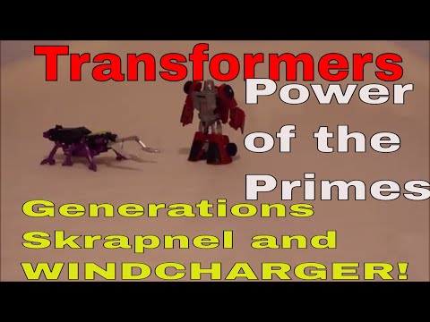 Transformers Power of the Primes Skrapnel and Windcharger - Gotbot True Review NUMBER 339