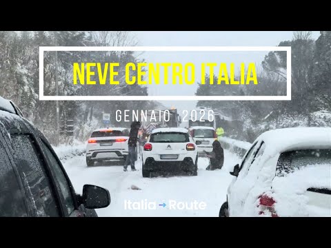 Nevicate gennaio 2026 - Centro Italia travolto dalla neve