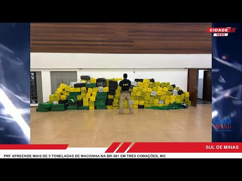 PRF apreende mais de 5 toneladas de maconha na BR-381 em Três Corações, MG