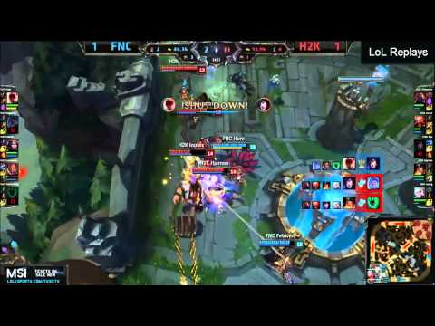 Fnatic vs H2K Game 3 Semi-final Highlights - EU LCS S5 Spring 2015 Playoffs - FNC vs H2K G3 Playoffs