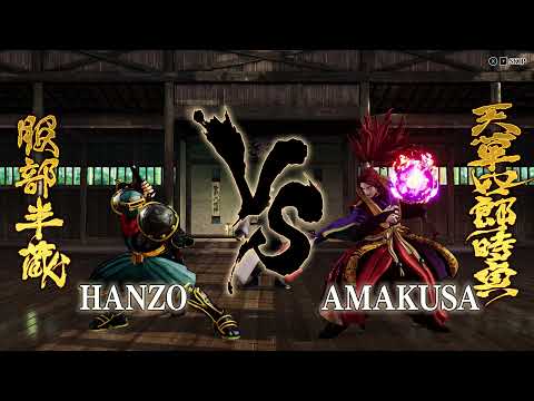 SAMURAI SHODOWN: Hanzo vs Amakusa (Hardest CPU)