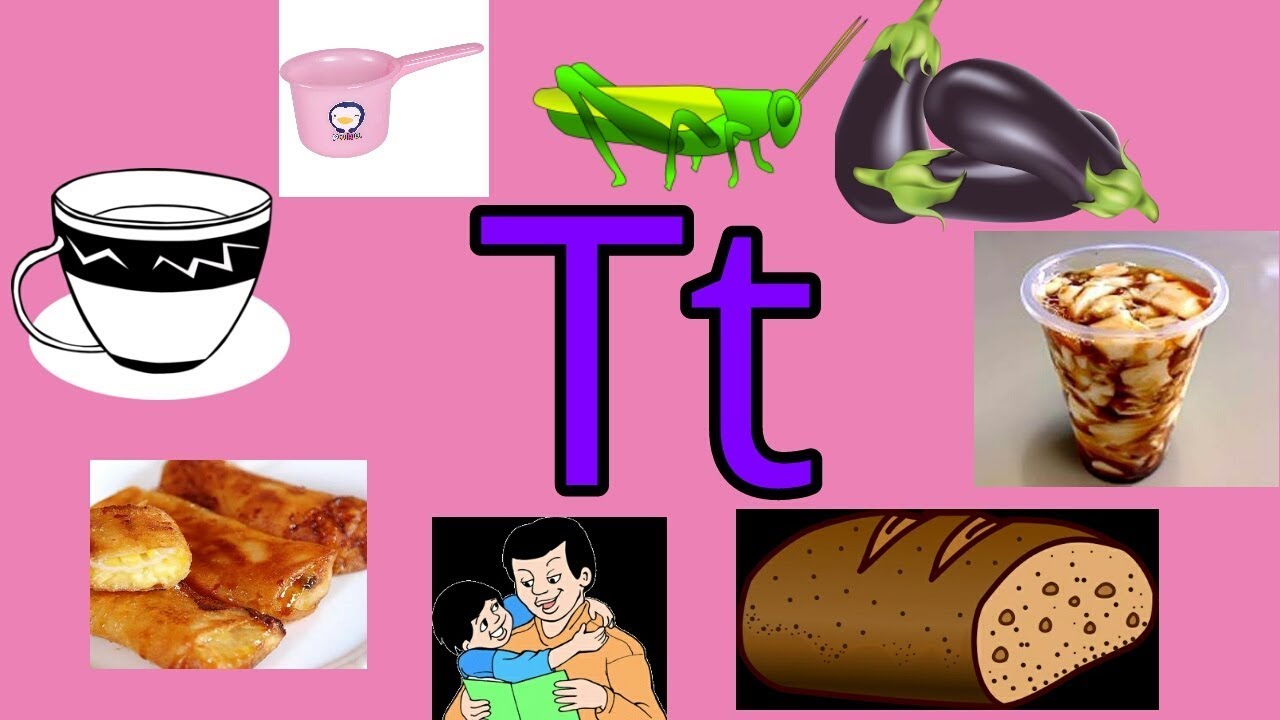 Titik Tt /t/ Learning Filipino (Tagalog) Tunog at Mga Bagay na Nagsisimula sa Letrang Tt