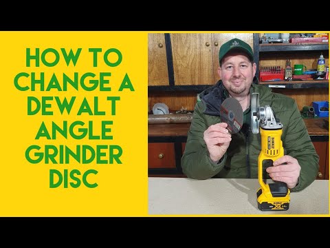How to change the disc on a DeWalt angle grinder tutorial demo instruction DCG412N Fit blade