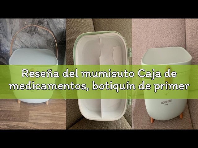 Vídeo relacionado con TECHZOCO Caja Medicamentos para Botiquín de Primeros Auxilios y Medicinas, Caja botiquín con tapa y asas, Porta medicinas, Botiquin farmacia, 35.5 cm largo x 21 cm alto x 23 cm fondo, 8 Litros