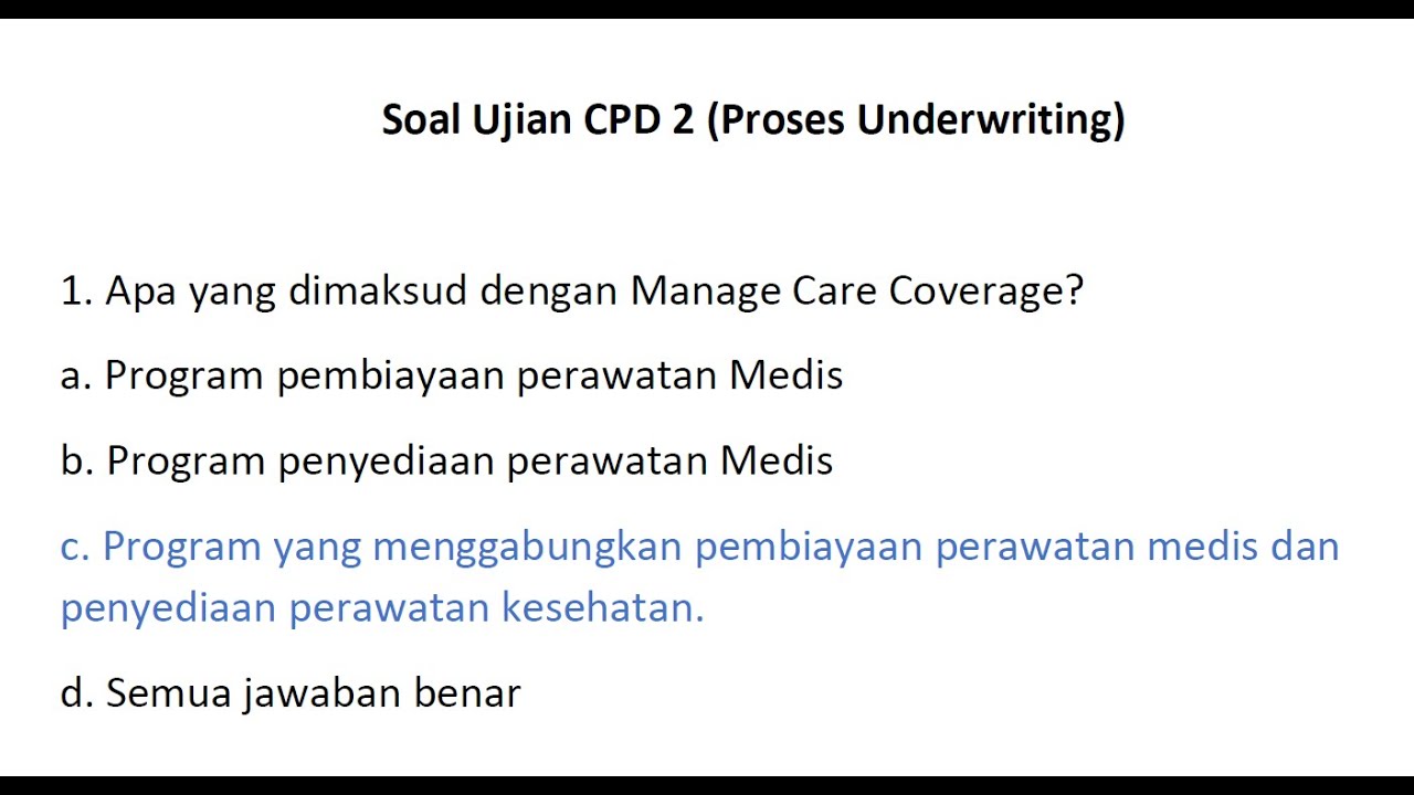 30 Soal Ujian CPD 2 + Jawaban