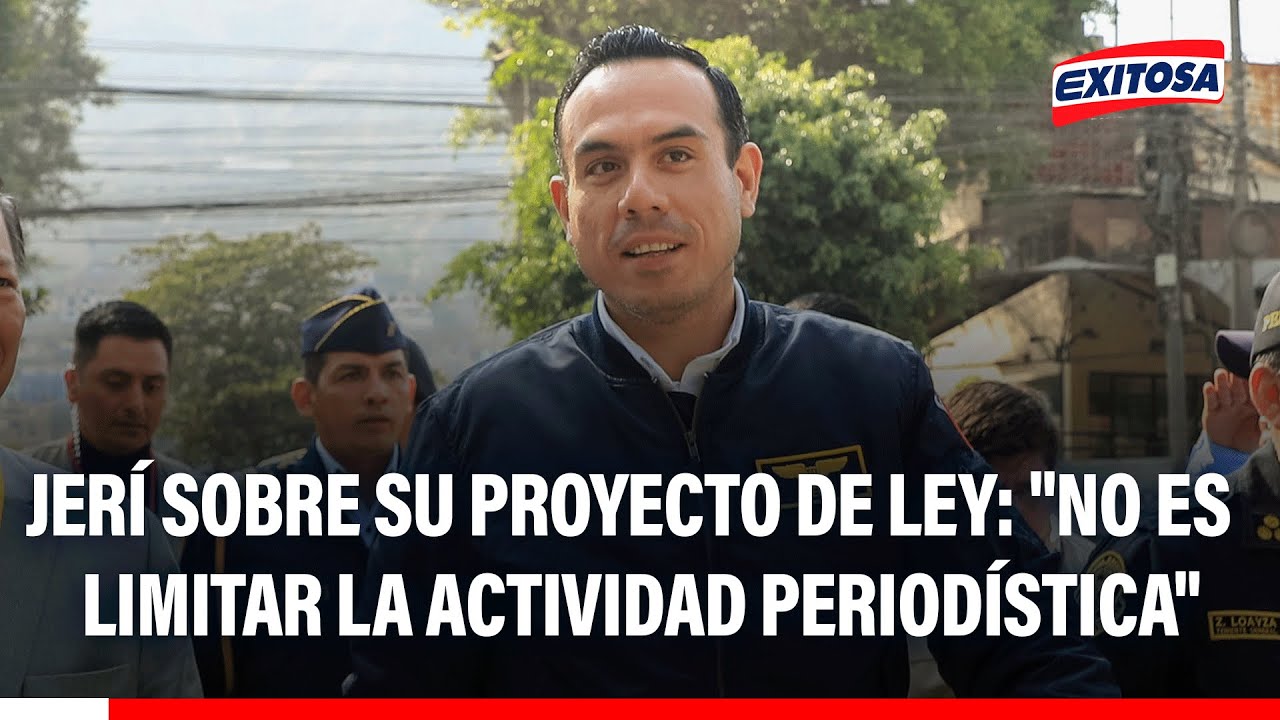 🔴🔵 José Jerí defiende su proyecto de ley: "No es la intención limitar la actividad periodística"