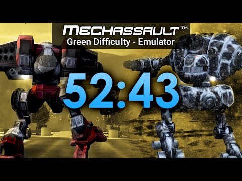 MechAssault - Green Difficulty - Emulator Speedrun in 52:43 (WR)