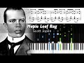 Scott Joplin - Maple Leaf Rag - Piano Tutorial with Sheet Music