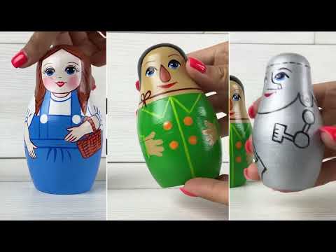 Миниатюра изображения товара Матрешка сувенирная Брестская Фабрика Сувениров Чудесный волшебник из страны Оз / 7174