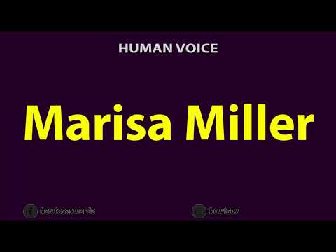 How To Pronounce Marisa Miller