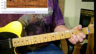 SEE DESCRIPTION! 1/2 STEP DOWN BLUES! SPECIAL TUNING! How to Play &quot;Lie to Me&quot;