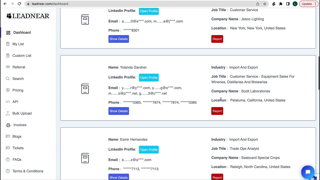 Import-Export Contacts Worldwide