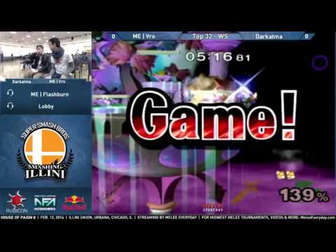 House of Paign 8 - Top 32, WS: ME | Vro (Marth) vs. Darkatma (Marth)
