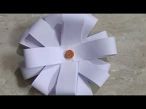 flower making using paper