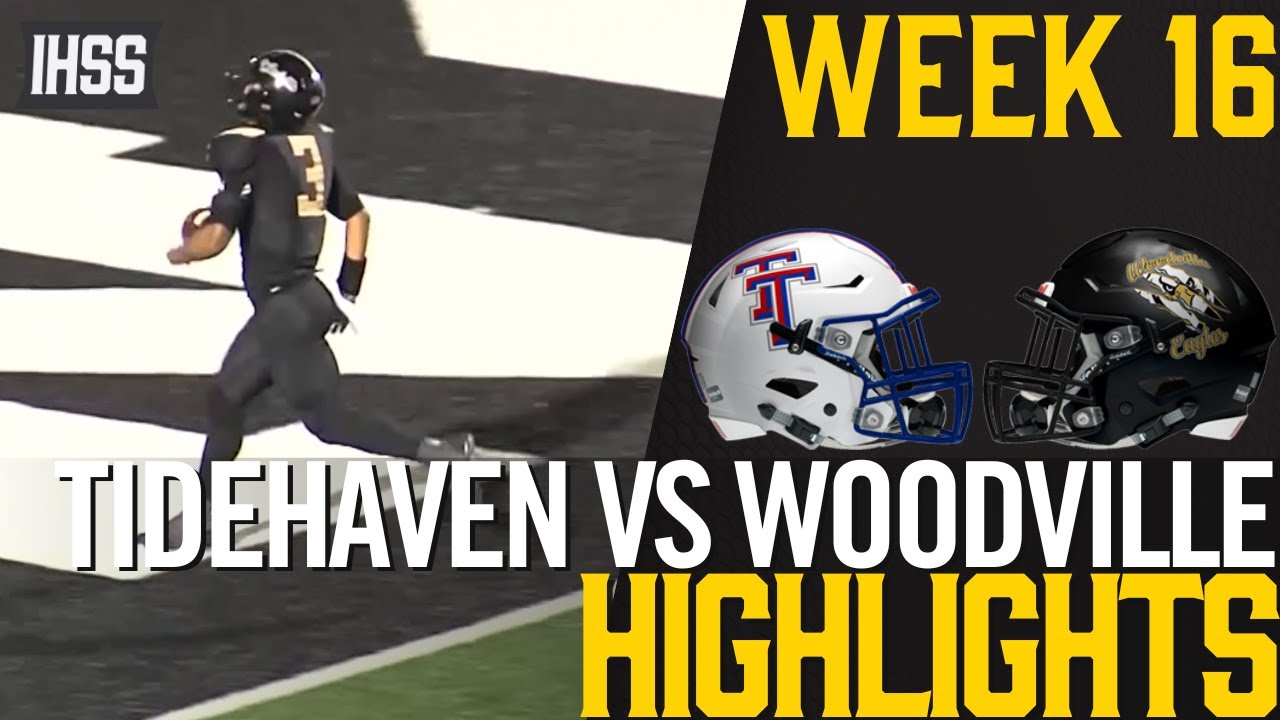 Thrilling High School Football Semifinal: Tidehaven vs Woodville Highlights