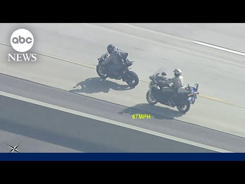 Suspect in deputy killing leads police on wild motorcycle chase