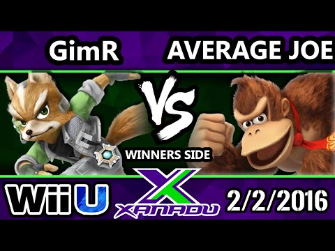 S@X 135 - VGBC | GimR (Fox) Vs. Average Joe (Donkeykong) SSB4 Tournament - Smash Wii U - Smash 4