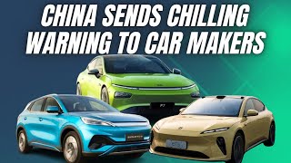 China warns a huge oversupply of EVs is about to spark an epic price war